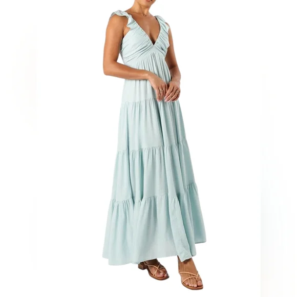 petal and pup light blue dress Madi Maxi Dress